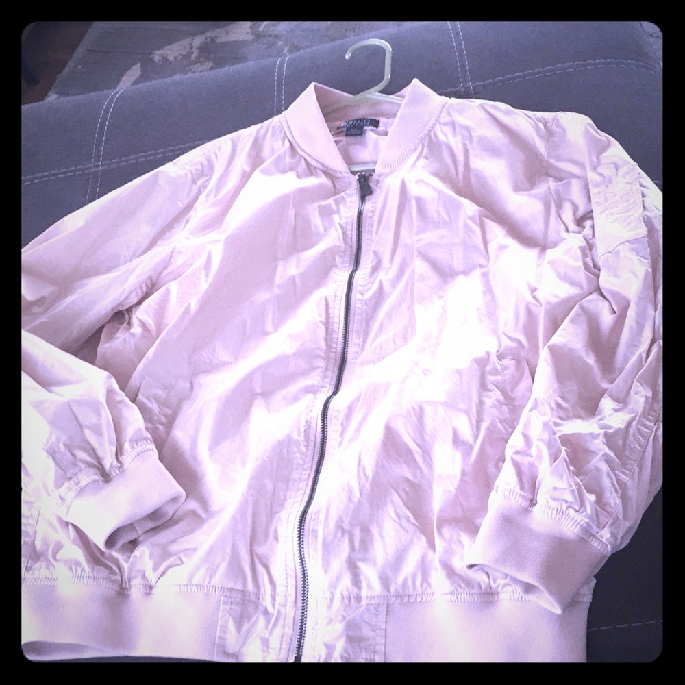 Light Pink Bomber Coat
